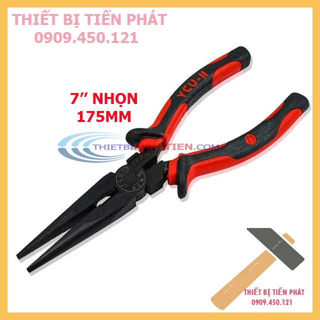 Kềm Nhọn, Kìm nhọn YCU - II Full Size 6'' (150mm) - 7'' (175mm) - 8'' (200mm) Cao Cấp (Chính Hãng)