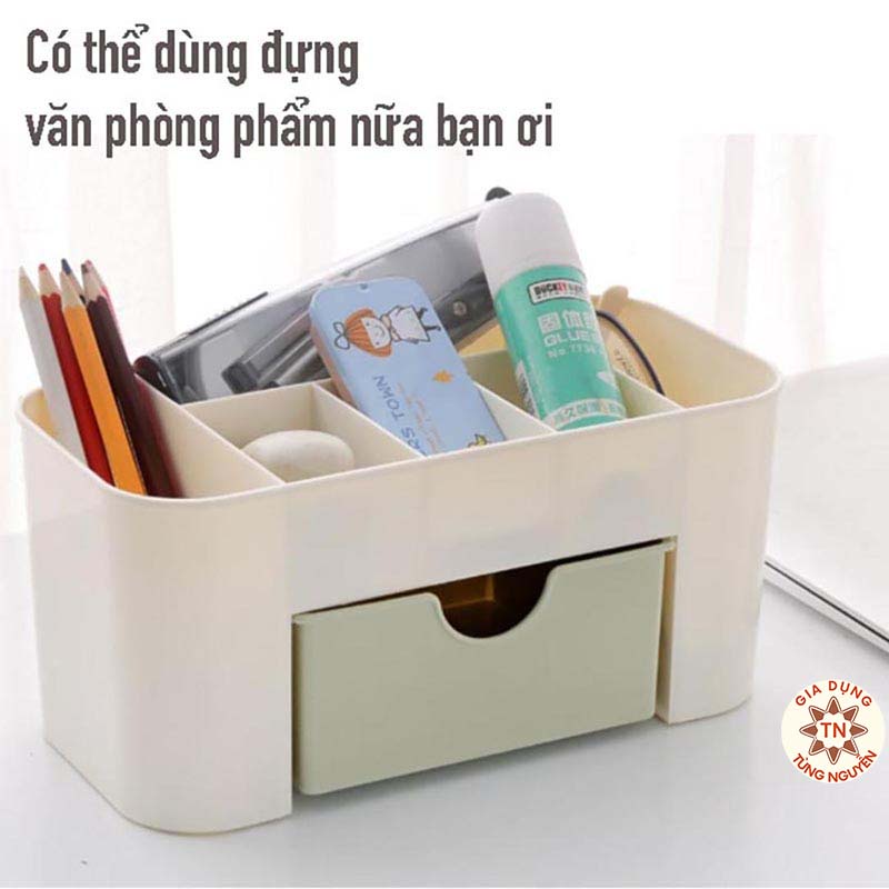 Hộp Để Đồ Trang Điểm Mỹ Phẩm Đa Năng Cao Cấp, Có Ngăn Kéo Tiện Ích Thông Minh [KỆ MỸ PHẨM]