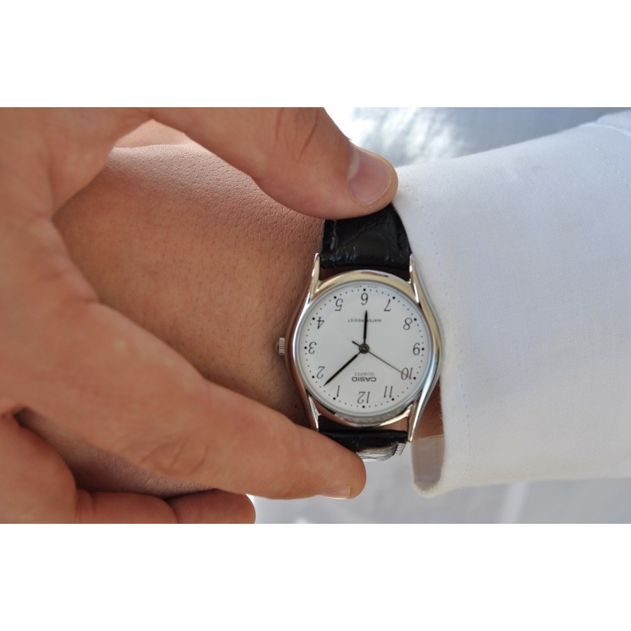 Đồng hồ nam dây da chính hãng Casio Anh Khuê MTP-1094