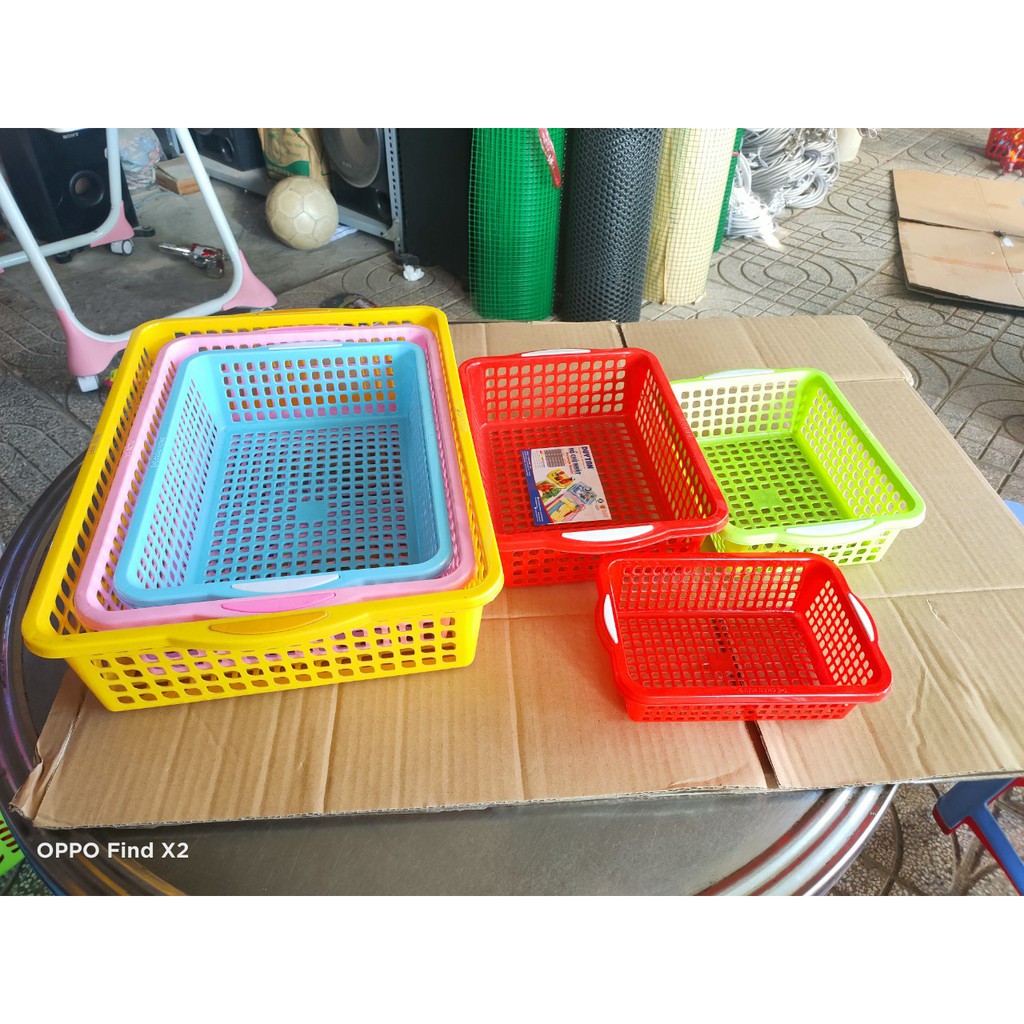 Rổ chữ nhật nhựa Châu Hưng, Duy Tân