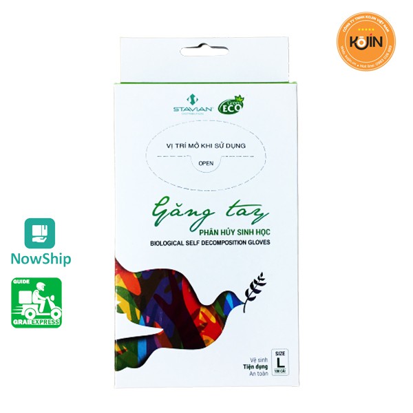 Găng Tay Nilong Tự Huỷ Green Eco Size L