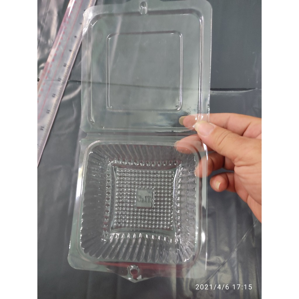 100 HỘP NHỰA  H52 ĐỰNG BÁNH H52 BẰNG, KÍCH THƯỚC 10 X 10 X 5 CM