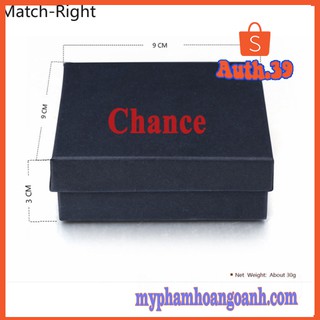 Hộp quà chất lượng cao màu đen dùng đựng nước hoa chất liệu giấy Chance cỡ 30x3x3cm