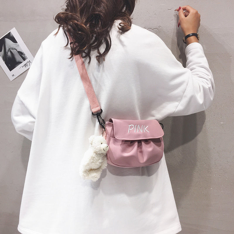 Túi đeo vai vải canvas phong cách Harajuku Nhật Bản dễ thương thời trang cho nữ 2021