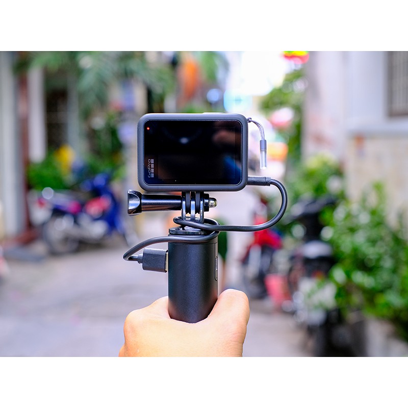 Nắp pin GoPro 9 tích hợp cổng sạc Telesin và Puluz