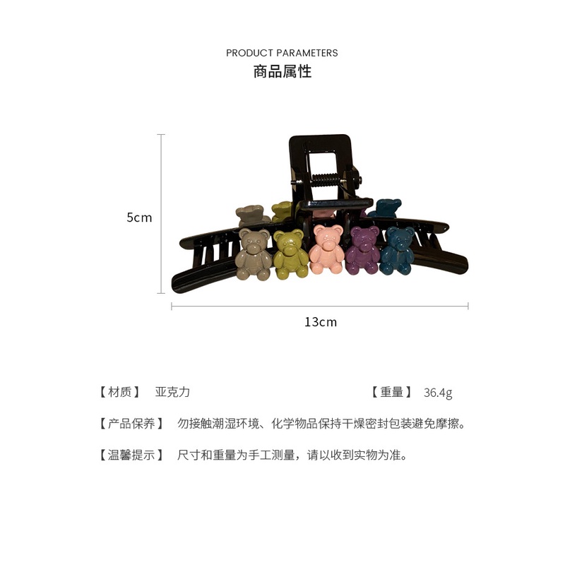 Kẹp Tóc Hình Cá Mập / Gấu Dễ Thương Phong Cách Hàn Quốc Cho Nữ
