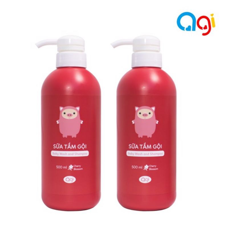 (3 MÙI) Sữa tắm gội Agi 500ml