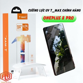Cường lực UV Oneplus 9 Pro, 8 Pro trong suốt  chính hãng T-Max chống va đập,chống trầy xướt,vân tay siêu nhạy