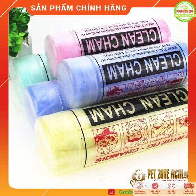 Khăn tắm cho chó mèo  FREESHIP  Khăn CLEAN CHAM size 66X42x0.2cm siêu thắm nước mềm dai hút bụi