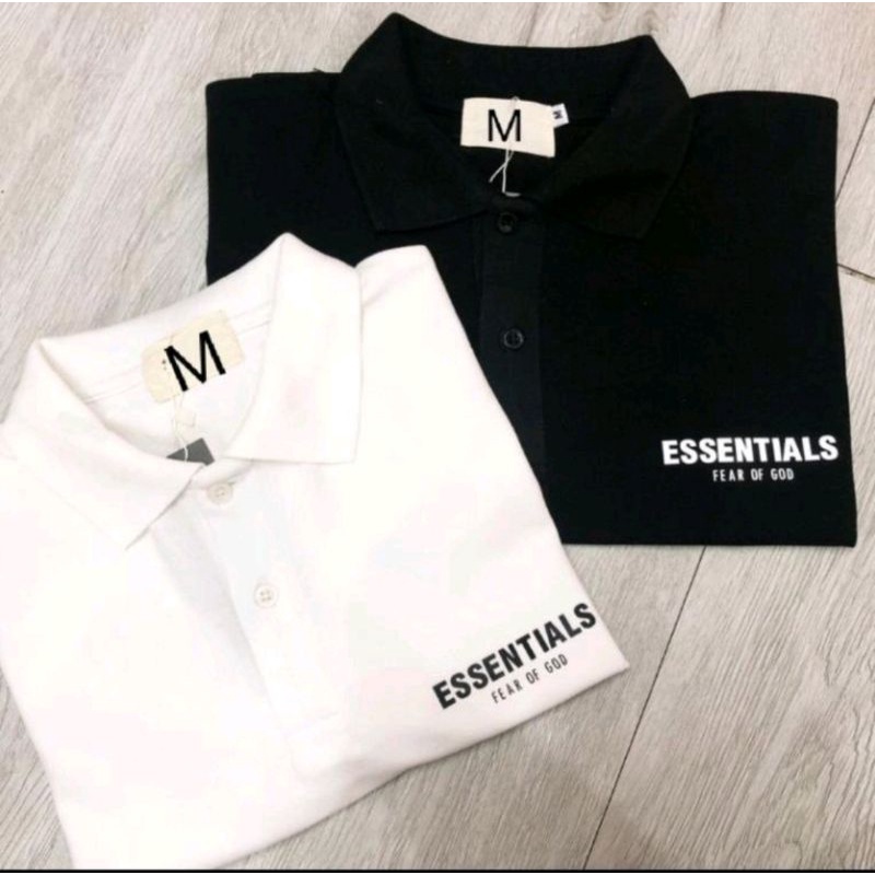 Áo thun cổ trụ cá xấu essentials IVA_SHOP co giãn 4c