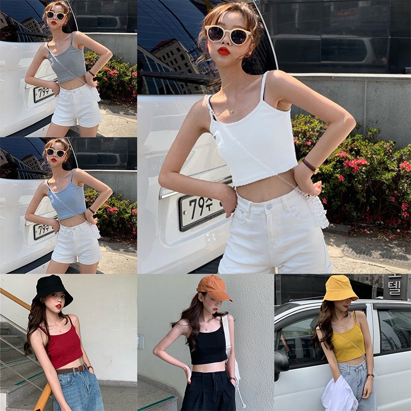 Áo nữ không tay màu trơn gợi cảm | BigBuy360 - bigbuy360.vn