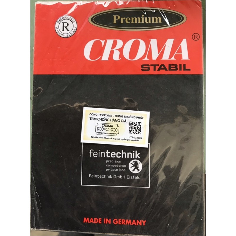 Hộp Dao Lam Croma 10 Chiếc Hàng Chuẩn Đức
