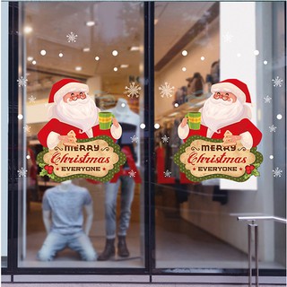 Decal ông già noel uống trà