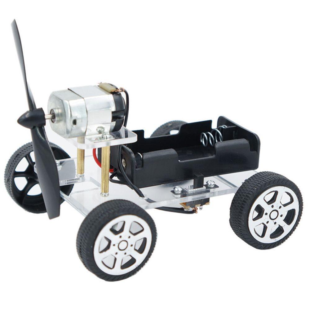 MOCHO DIY Science Model School Projects Puzzle Toys Wind Power Car Assemble Materials Kits Teaching Kids Handmade Scientific Experiments Vehicle Car Science Invention Experiment Auto Motor Robot Educational Toys