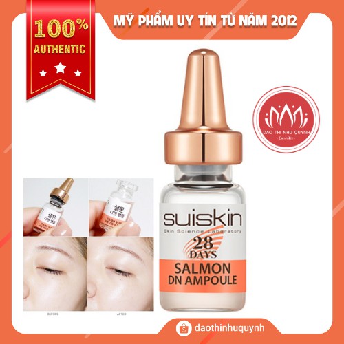 [ Ống lẻ ] Tinh chất Tế bào gốc từ DNA cá hồi phục hồi da sau 28 ngày Serum Suiskin Salmon DN Ampoule 28 days 2ml