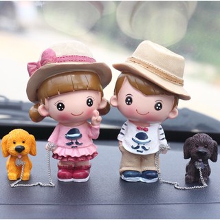 Set Tình yêu xuống phố trang trí Taplo xe ô tô