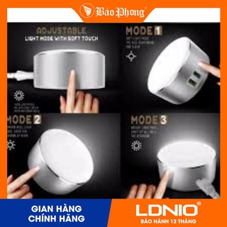 ĐÈN LED CẢM ỨNG + SẠC 2 CỔNG USB LDNIO A2208