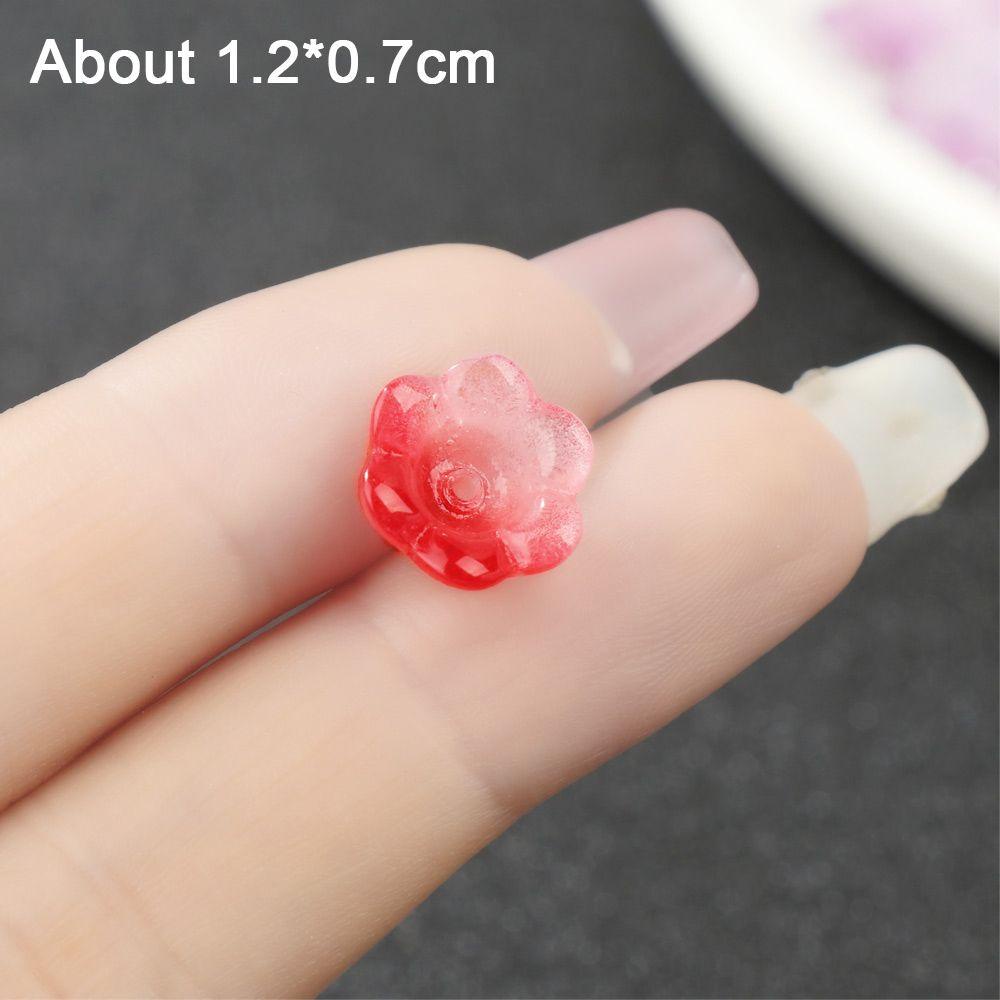 Set 50 Phụ Kiện Cài Tóc Đính Hạt Cườm Hình Hoa Thủ Công