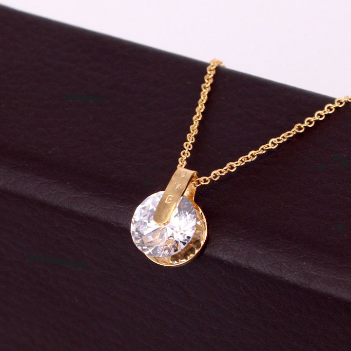 Dây Chuyền Nữ Mặt Đá Titan Ko Đen Cao Cấp TT 2089 - TT 2089