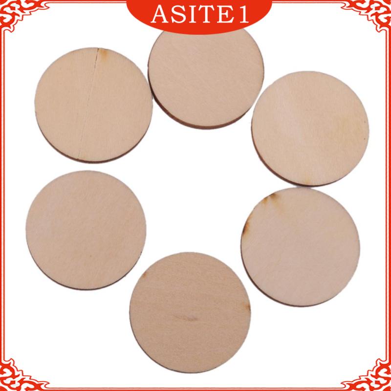 Miếng Gỗ Tròn Tự Nhiên Chưa Hoàn Thành Dùng Trang Trí DIY