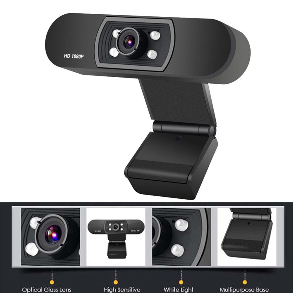 TZ Máy ảnh máy tính Webcam HD 1080P với Micrô HD tích hợp 1920 x 1080p WebCam USB Plug Play cho Máy tính xách tay PC | BigBuy360 - bigbuy360.vn