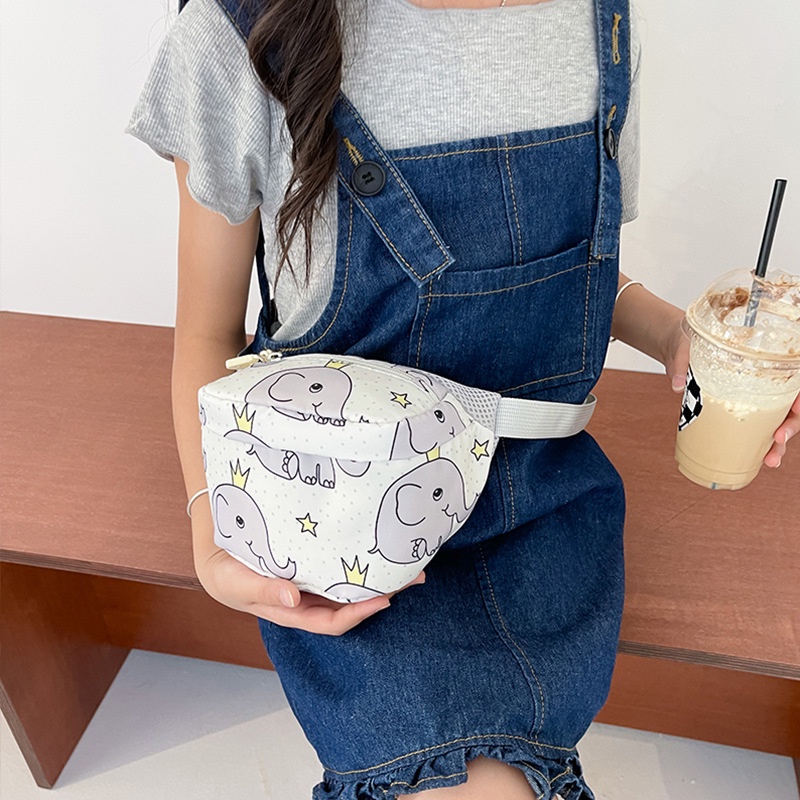 Túi Đeo Chéo Họa Tiết Hoạt Hình Phong Cách Hàn Quốc Cho Bé