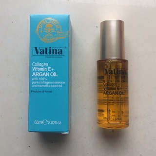 TINH DẦU DƯỠNG TÓC VATINA ARGAN OIL VITAMIN E+ COLLAGEN 60ML