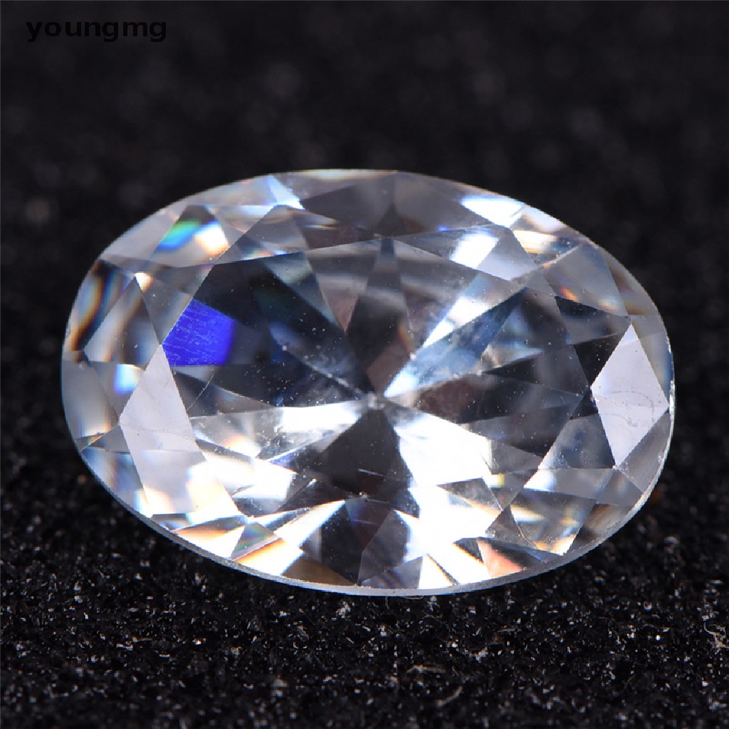 Chuỗi Hạt Đá Zircon Tự Nhiên Hình Oval Kích Thước 10X14Mm Dùng Làm Trang Sức Thủ Công