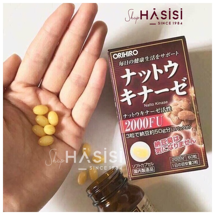 Viên Uống Hỗ Trợ Điều T..r..ị Tai Biến ORIHIRO 2000FU (60 Viên - 3 Viên/Ngày)