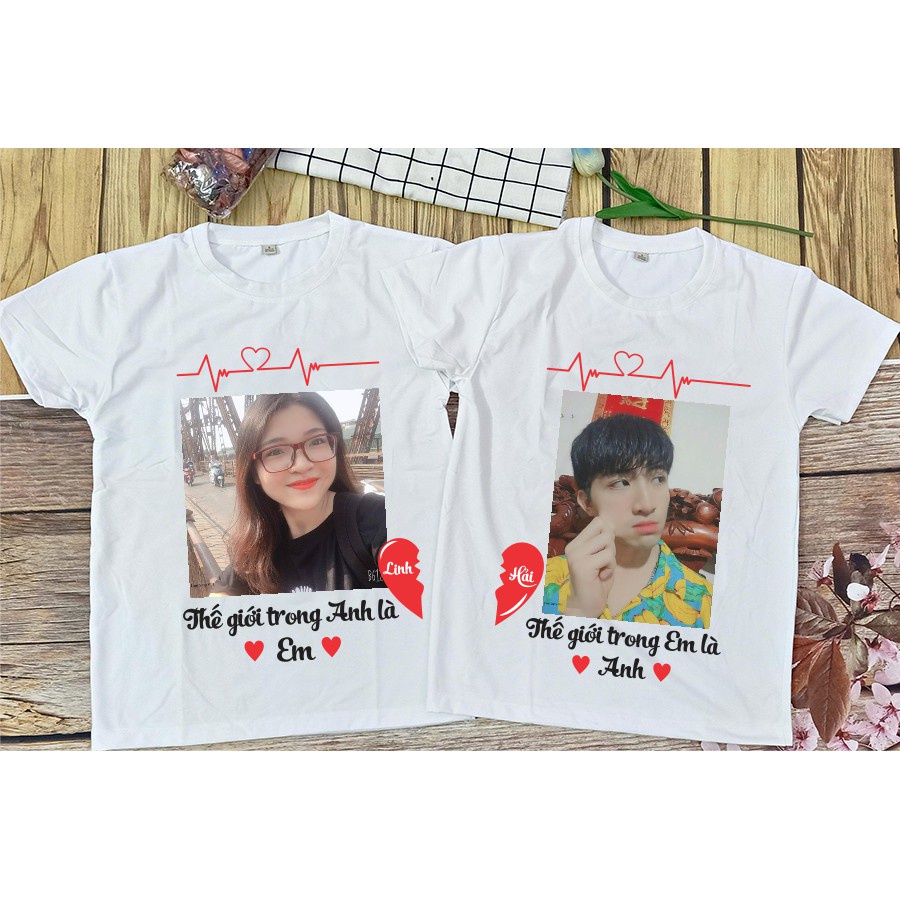 In Áo Thun Theo Yêu Cầu, Chất Liệu Cotton Co Giãn Thoải Mái, Hình In Sắc Nét