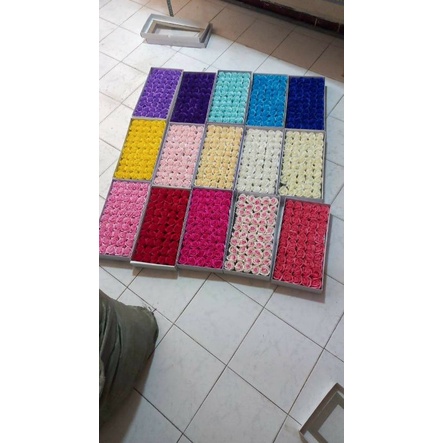 Hộp hoa sáp 3 lớp. giá tại xưởng, hộp 50 bông