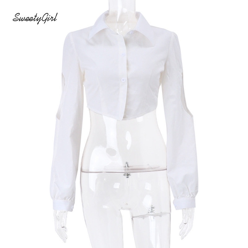 Áo Sơ Mi Tay Dài Cổ Bẻ Màu Trơn Dáng Ôm Thời Trang 2022 Dành Cho Nữ