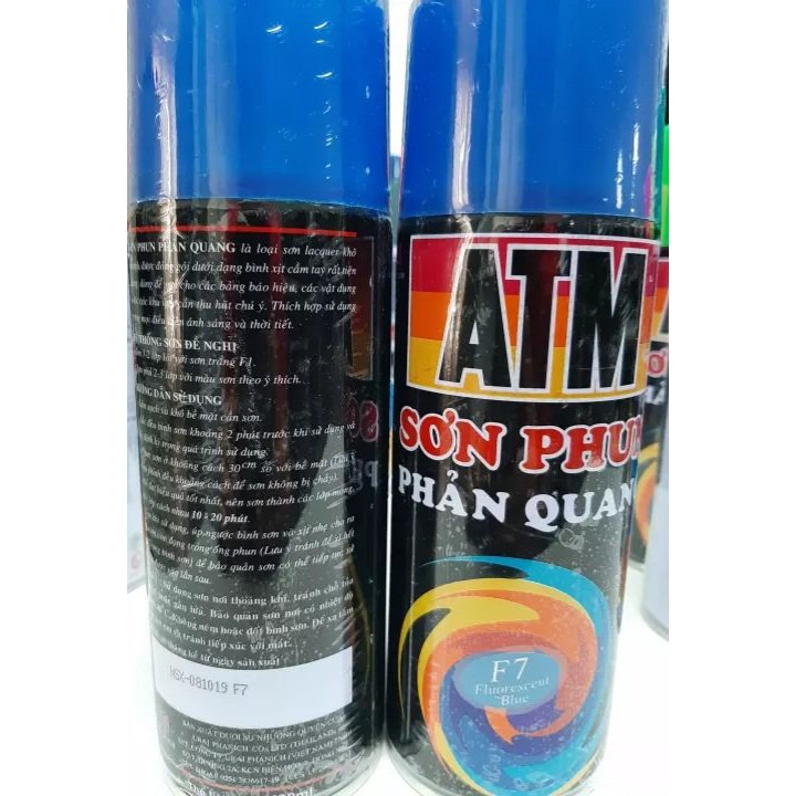 Sơn Xịt Phản Quang Xanh Dương ATM F7 Chính Hãng
