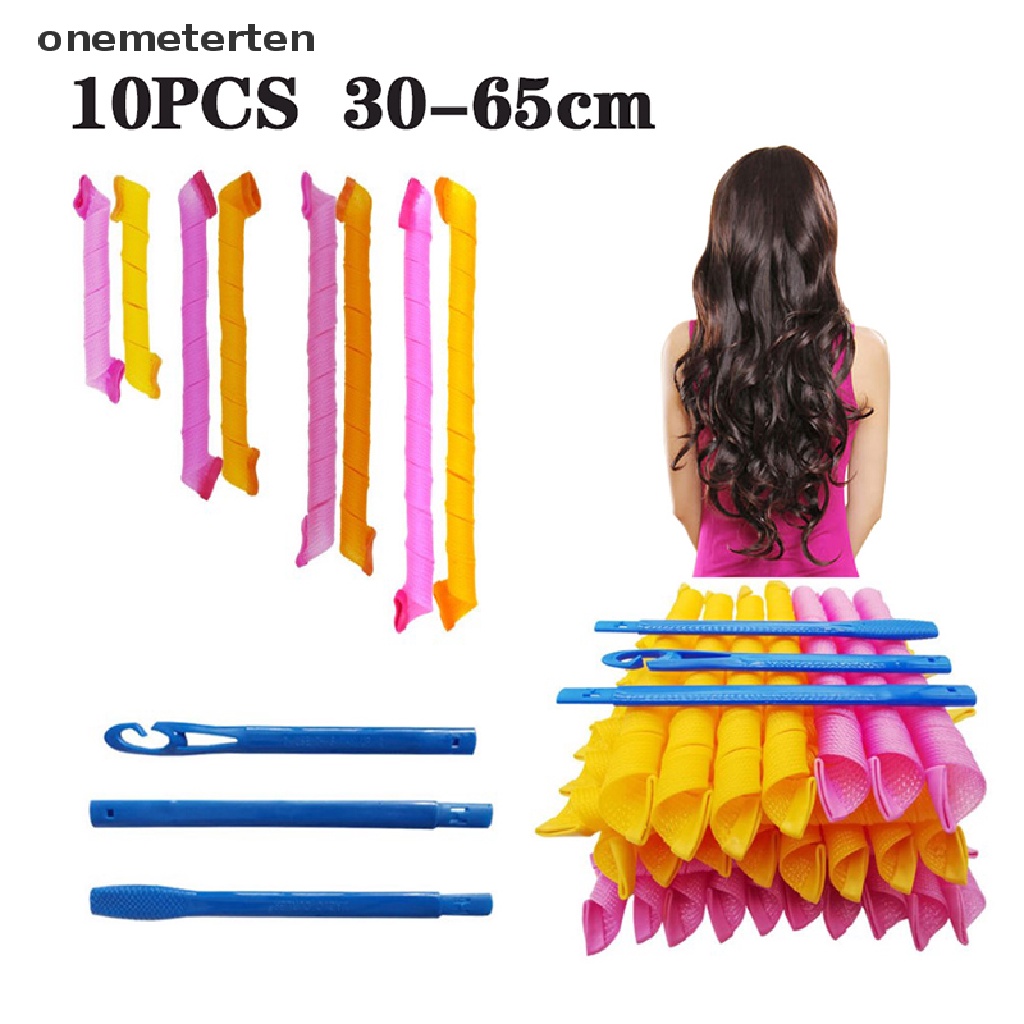 Bộ 10 Lô Uốn Tóc 30-65cm Hình Ốc Sên