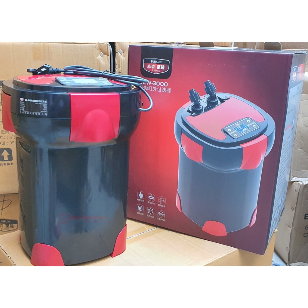 SUNSUN ZW 3000 | Lọc Thùng ZW3000 Thế Hệ Mới Nhất - Có UV - Diệt Rêu Hại Và Lọc Cực Hiệu Quả Cho Bể Cá Thuỷ Sinh