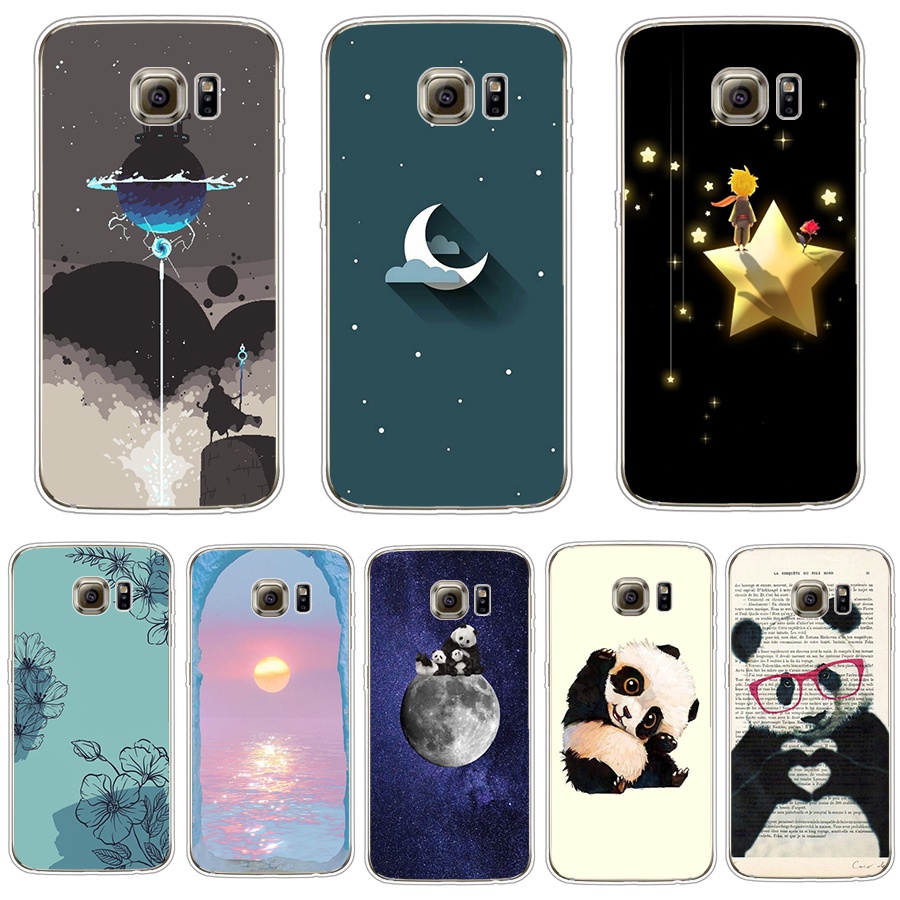 Ốp Điện Thoại Silicon TPU Mềm In Hình Cho Samsung galaxy S6 S6 Edge S6 Edge Plus s4
