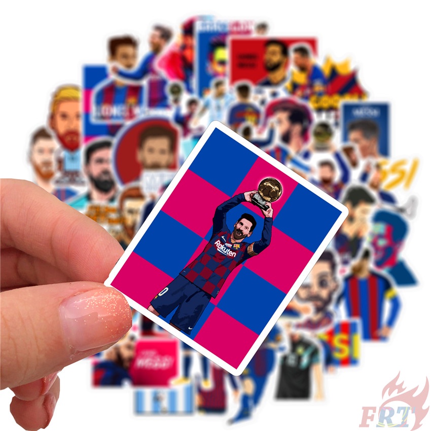 100Pcs/Set ❉ Leo Messi Stickers ❉ Famous Football Sports Player Superstar DIY Fashion Waterproof Doodle Decals Stickers