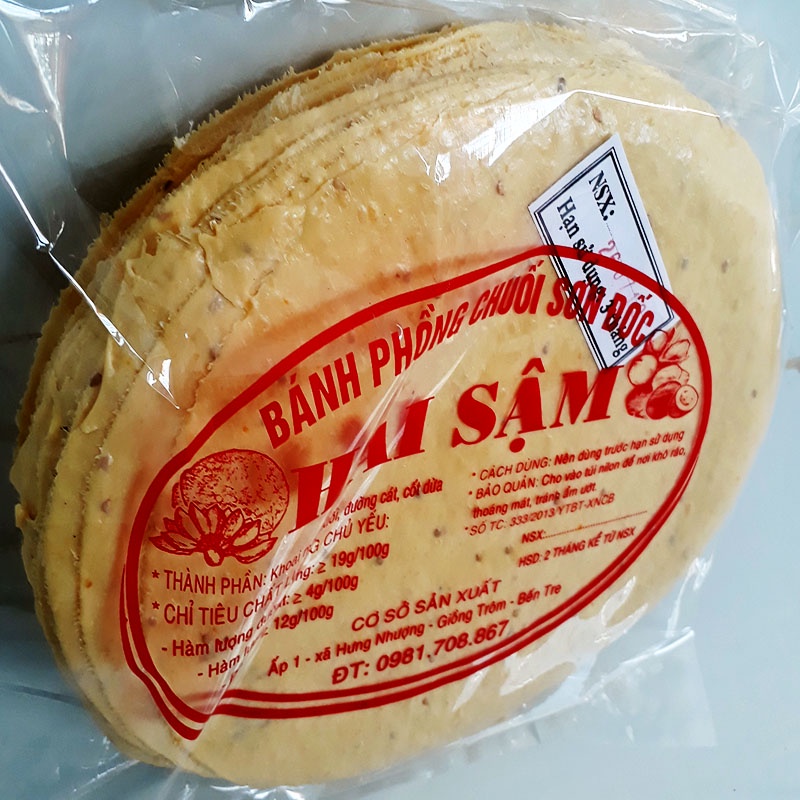 Bánh phồng mì gừng cốt dừa đặc sản 30 cái bánh chưa nướng