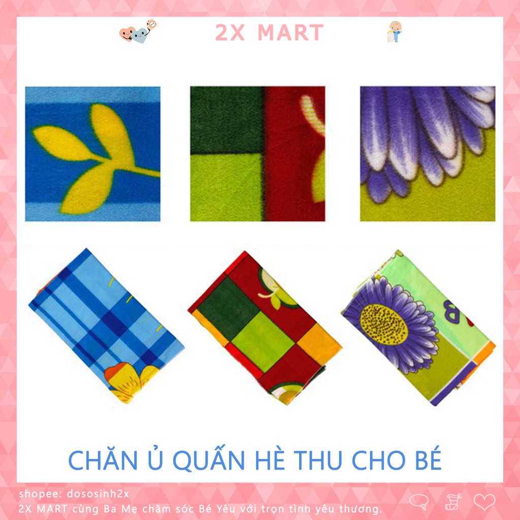 Chăn Nỉ Mỏng Cho Trẻ Sơ Sinh, Quấn, Choàng Cho Bé Để Giữ Ấm Cơ Thể - 2X MART