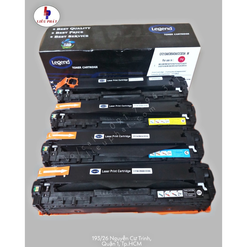 Hộp mực máy in HP CP 1525/CM 1415 (HE-CE 320A/321A/322A/323A) color laser màu tương thích thuộc bộ mực 128A-cartridge
