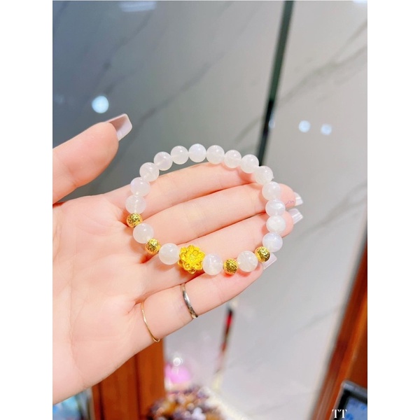 Vòng tay moon mix charm  10 và 24 có giấy của tiệm