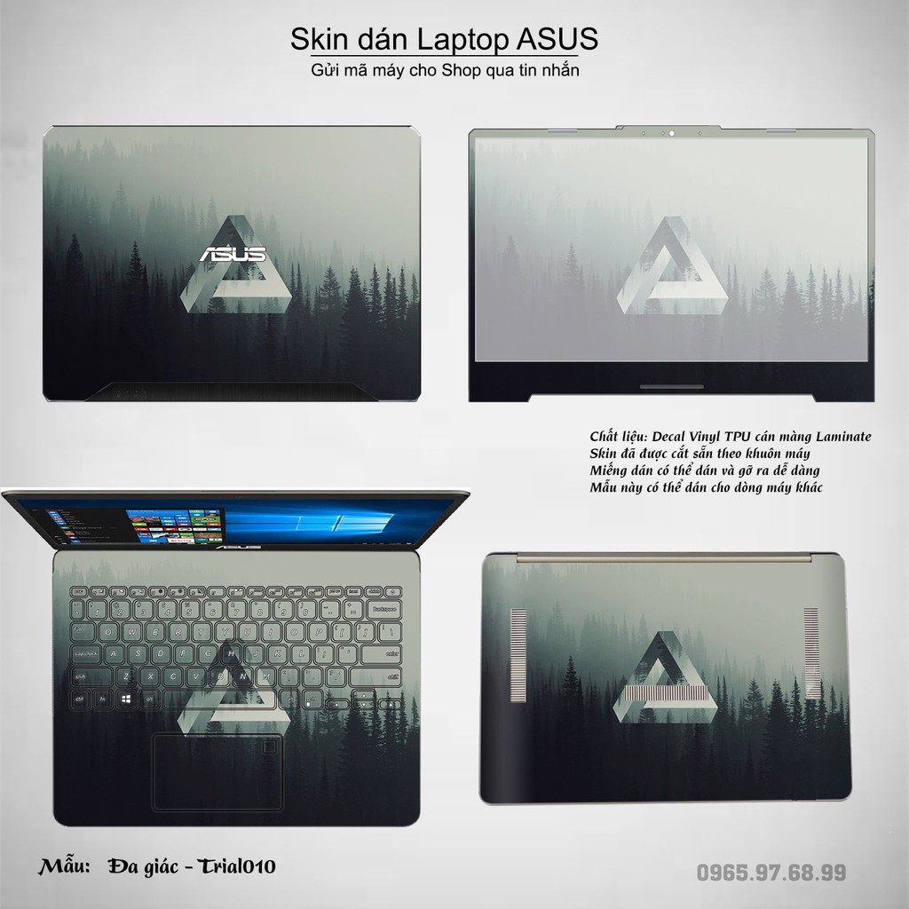 Skin dán Laptop Asus in hình Đa giác _nhiều mẫu 2 (inbox mã máy cho Shop)