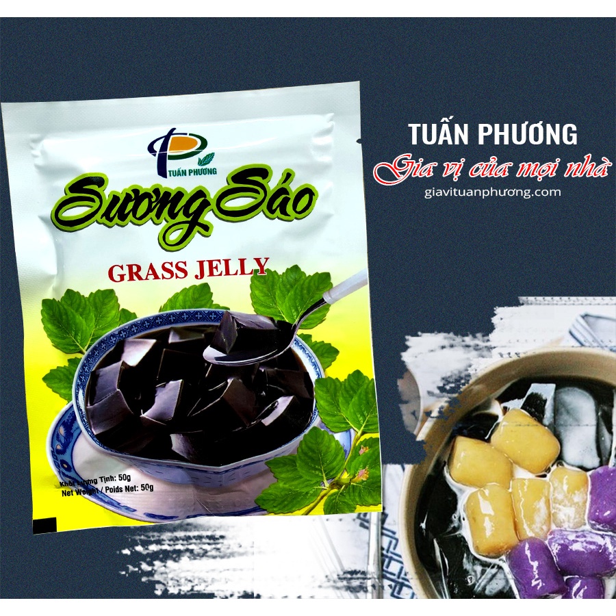Bột Sương Sáo Đen Tuấn Phương gói 50gr