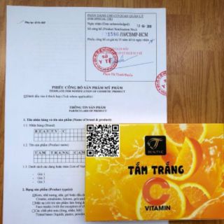Tắm trắng Cam Vitamin C