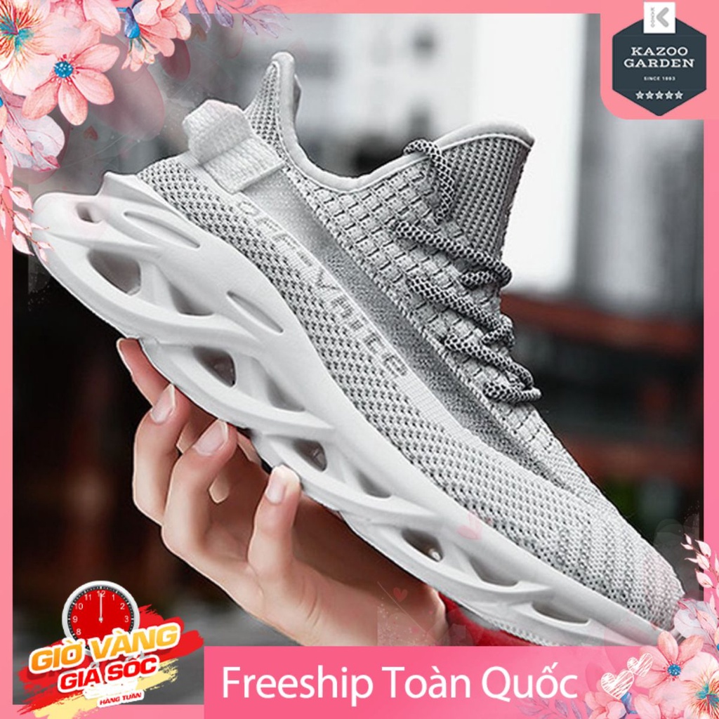 Giày Sneaker Thể Thao Nam Đế Xuyên Không Cao Su Đúc Vải Mềm Ôm Chân Thời Trang Hàn Quốc