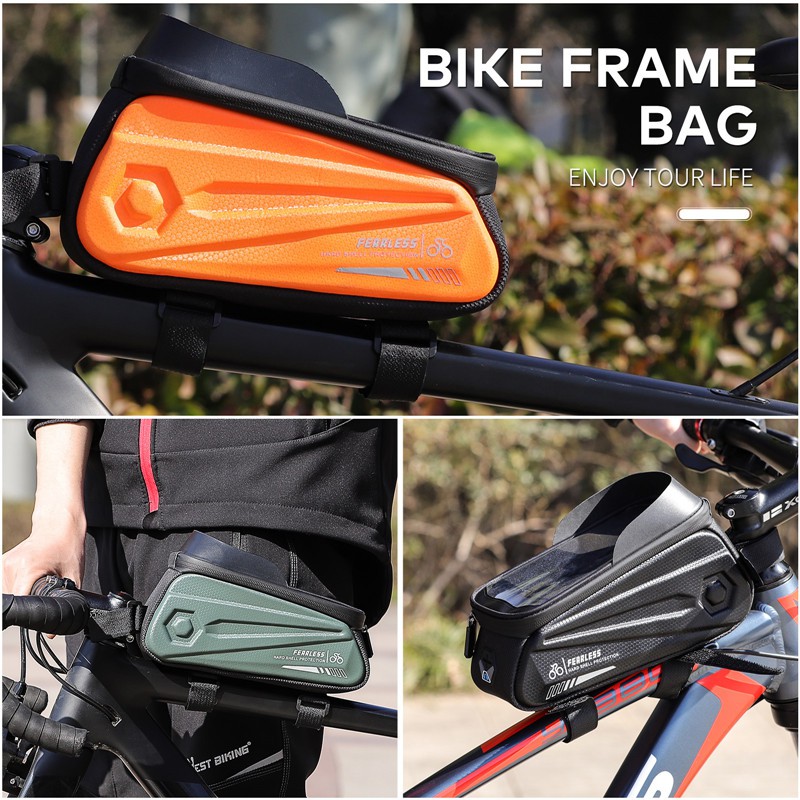 Túi Treo Sườn Xe Đạp WEST BIKING Chống Thấm Nước Có Cho Điện Thoại Cảm Ứng 7.0Inch