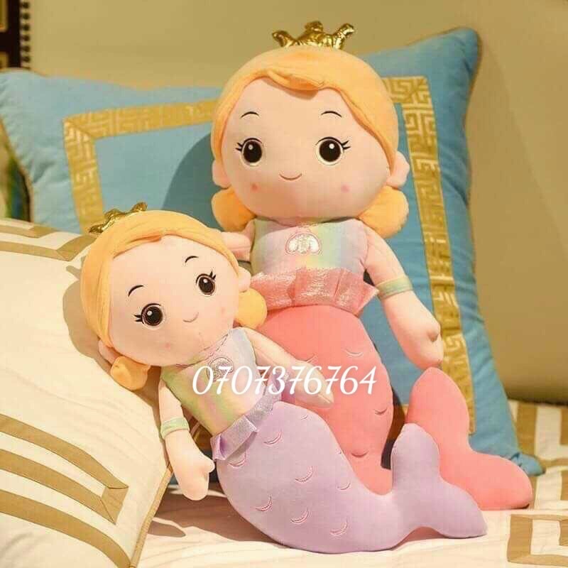 Thú Bông NÀNG TIÊN CÁ Đủ Size - Hàng Cao Cấp - Chất Miniso Mềm