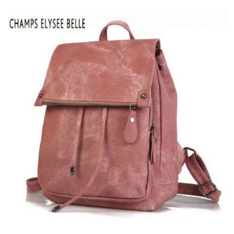 Ba lô nữ cao cấp Champs Elysee Belle dây rút có khóa nắp hiện đại CBL233