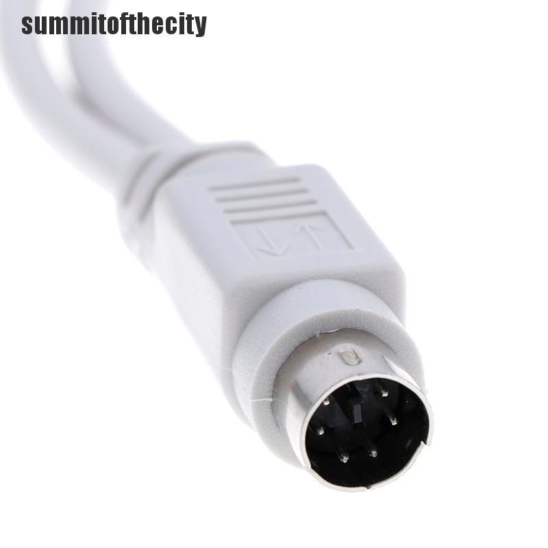Dây cáp chia chuyển đổi 1 sang 2 cổng đọc thẻ nhớ chuột và bàn phím máy tính laser PS2 tiện lợi
