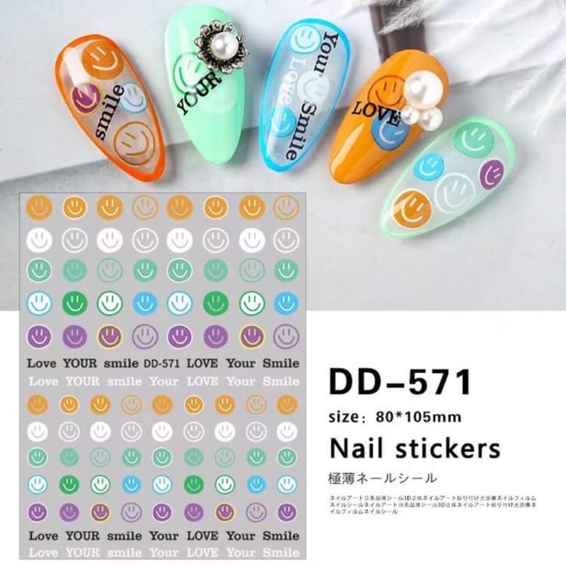 Hình dán móng,sticker nail trang trí móng